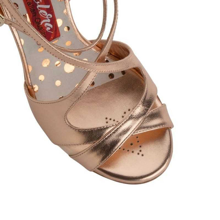 A4 Chiara / Bronze Gold-Tangolera- Axis Tango - Best Tango Shoes
