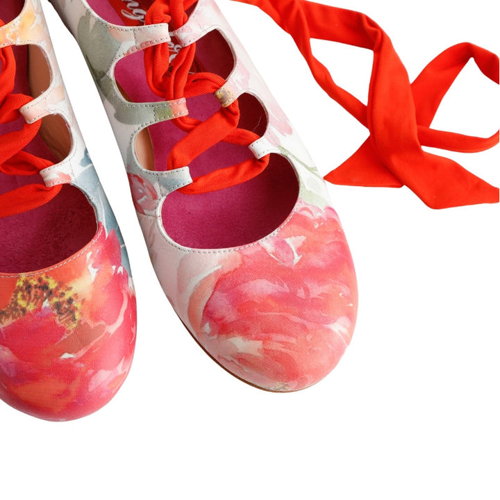 Ballerina - Spring Flowers-Tangolera- Axis Tango - Best Tango Shoes