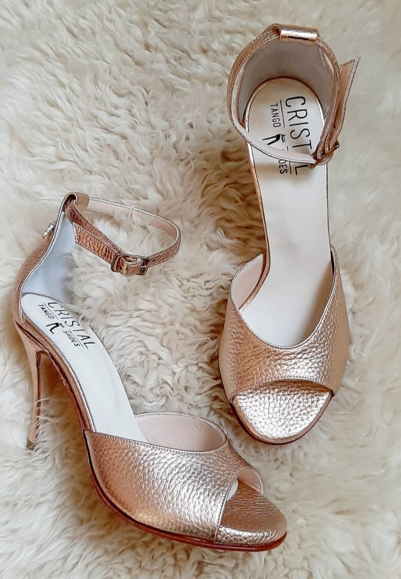 Citrino / Platinum-Cristal- Axis Tango - Best Tango Shoes