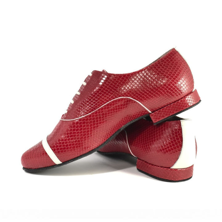 Gavin / Pitone Rosso-Monsieur Pivot- Axis Tango - Best Tango Shoes