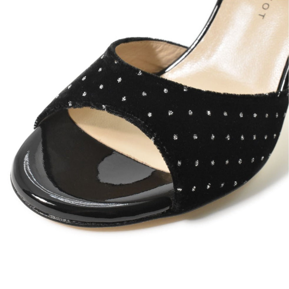Joelle / Black Velvet-Madame Pivot- Axis Tango - Best Tango Shoes