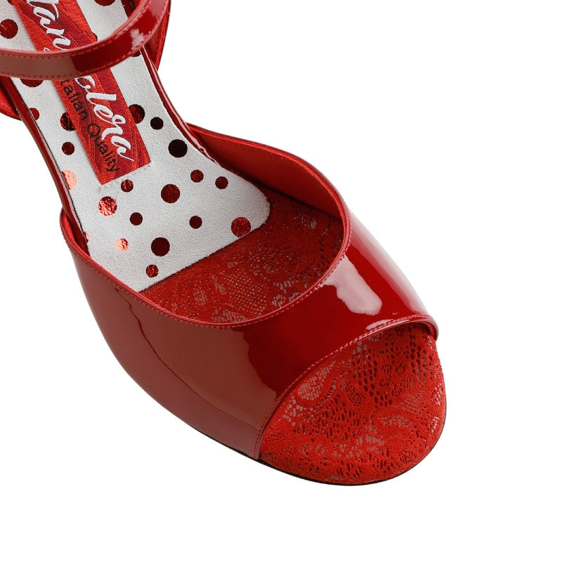 Enna / Soft Red Patent-Tangolera- Axis Tango - Best Tango Shoes