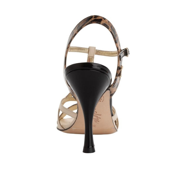 A11 Bari / Leopard & Cream-Tangolera- Axis Tango - Best Tango Shoes