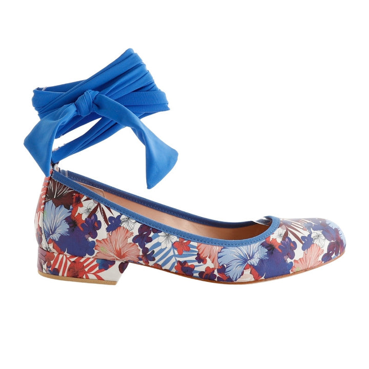 Ballerina - Blue Flowers-Tangolera- Axis Tango - Best Tango Shoes