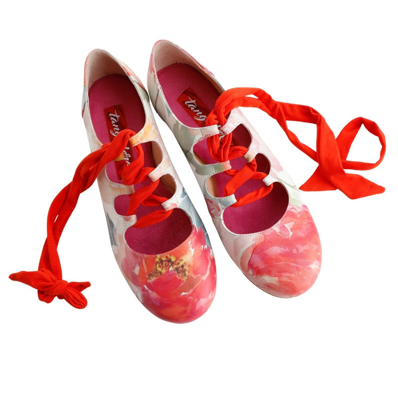 Ballerina - Spring Flowers-Tangolera- Axis Tango - Best Tango Shoes