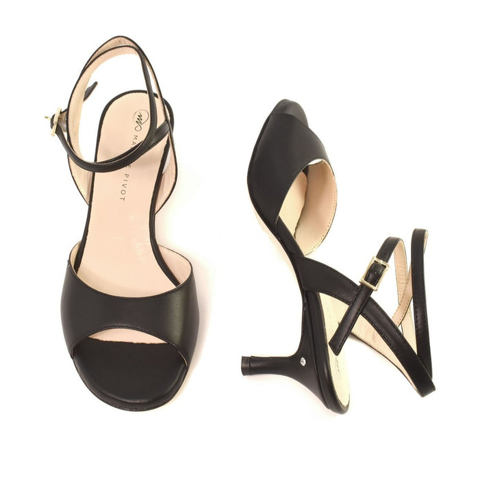Cherie / Black-Madame Pivot- Axis Tango - Best Tango Shoes