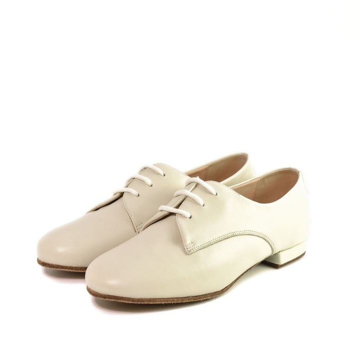 Derbies / Cream-Madame Pivot- Axis Tango - Best Tango Shoes