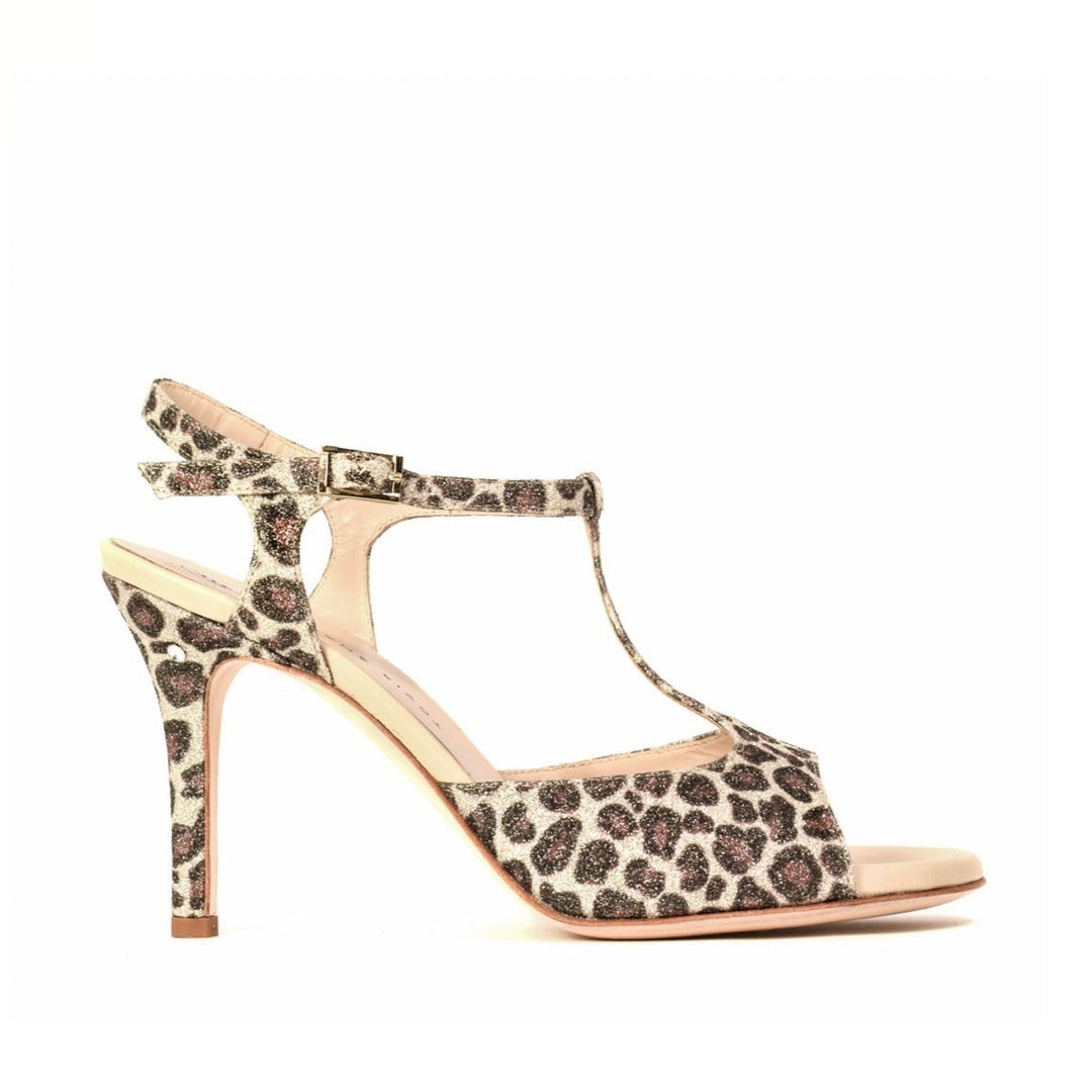 Fedra / Leopard Glitter-Madame Pivot- Axis Tango - Best Tango Shoes