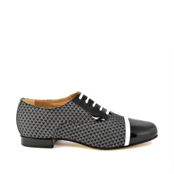 Gatsby / Black And Silver-Monsieur Pivot- Axis Tango - Best Tango Shoes