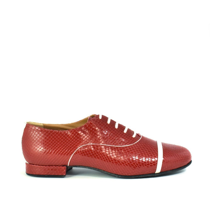 Gavin / Pitone Rosso-Monsieur Pivot- Axis Tango - Best Tango Shoes