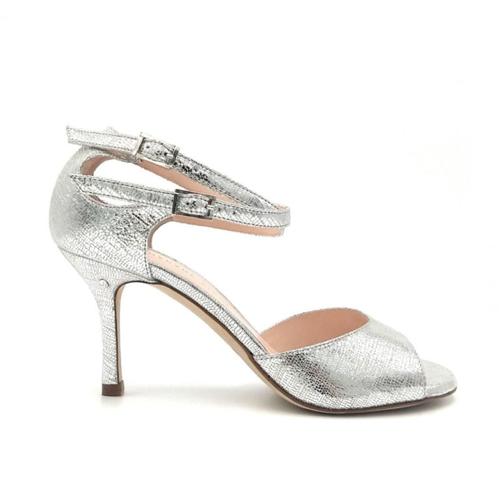 Joelle / Silver Metallic-Madame Pivot- Axis Tango - Best Tango Shoes