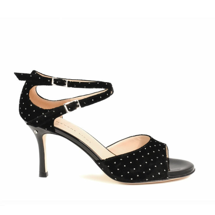 Joelle / Black Velvet-Madame Pivot- Axis Tango - Best Tango Shoes