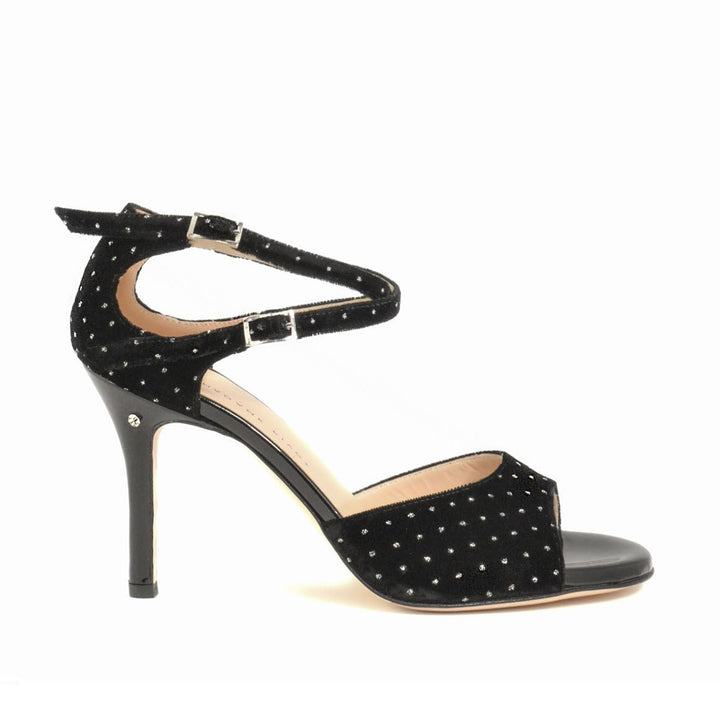 Joelle / Black Velvet-Madame Pivot- Axis Tango - Best Tango Shoes