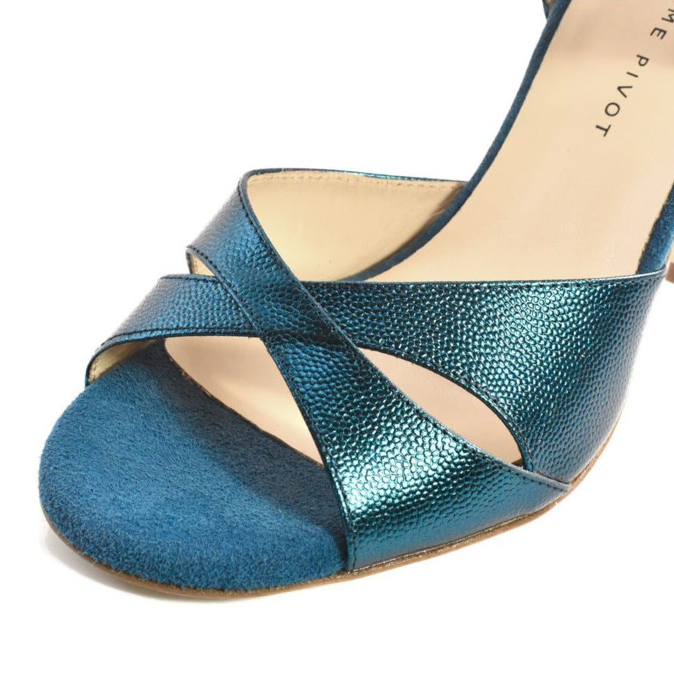 Melissa / Teal-Madame Pivot- Axis Tango - Best Tango Shoes