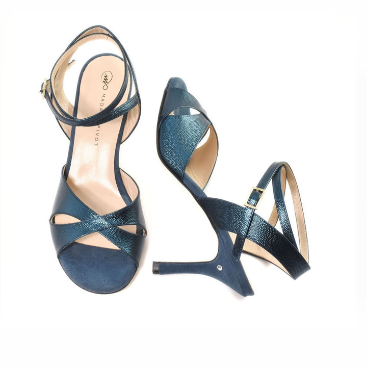 Melissa / Teal-Madame Pivot- Axis Tango - Best Tango Shoes