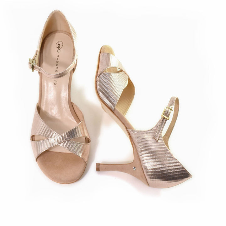 Michelle / Copper-Madame Pivot- Axis Tango - Best Tango Shoes