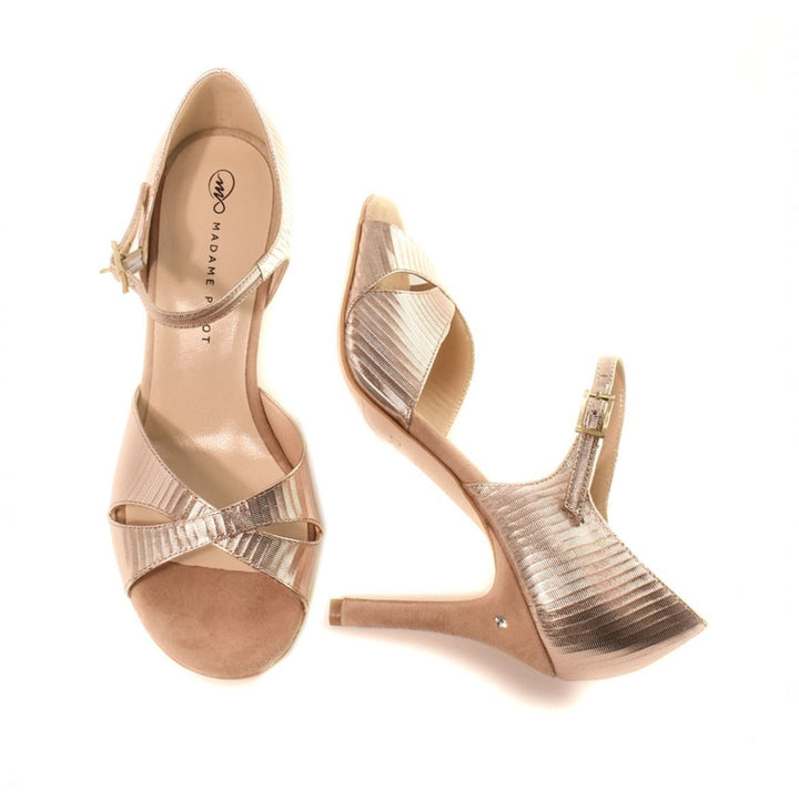 Michelle / Copper-Madame Pivot- Axis Tango - Best Tango Shoes