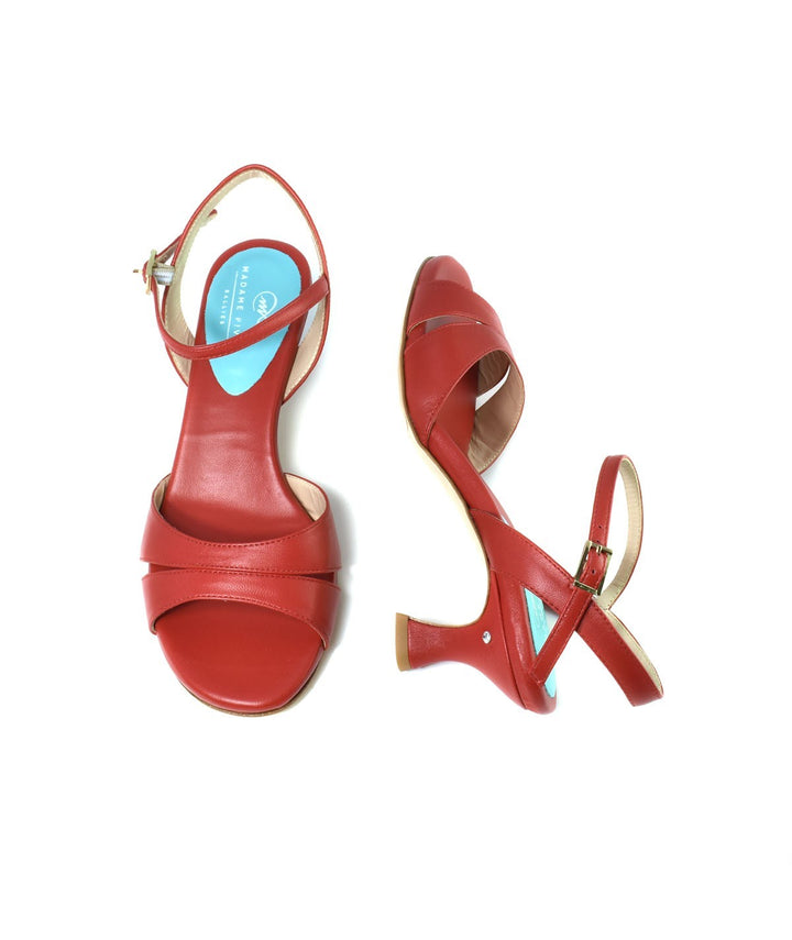 Rallies / Red-Madame Pivot- Axis Tango - Best Tango Shoes