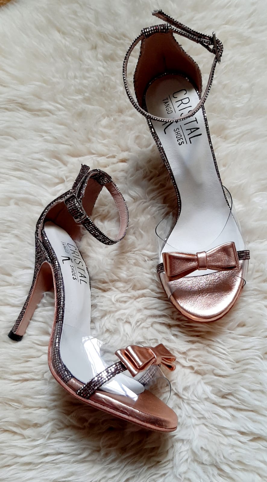 Citrino / Copper Bows-Cristal- Axis Tango - Best Tango Shoes