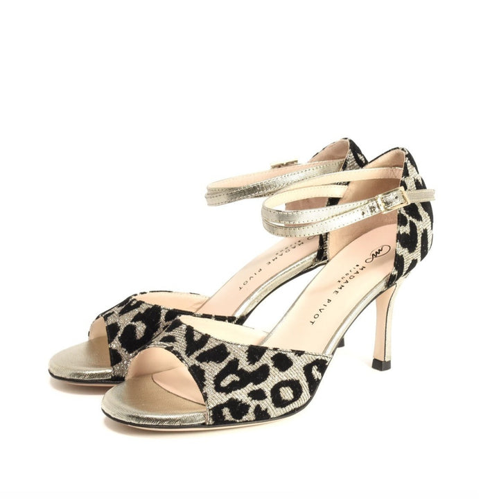 Sophie / Leopard Iridescent-Madame Pivot- Axis Tango - Best Tango Shoes