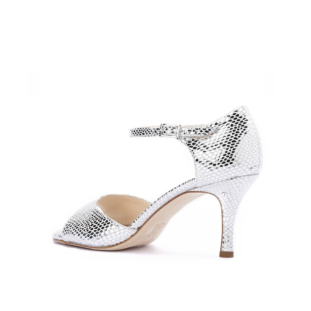 Gemma - Silver-Madame Pivot- Axis Tango - Best Tango Shoes