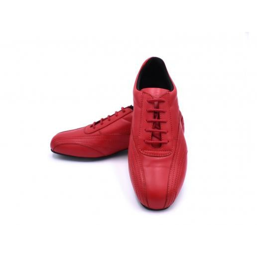 Sneaker - Red Leather | Axis Tango - Best Tango Shoes