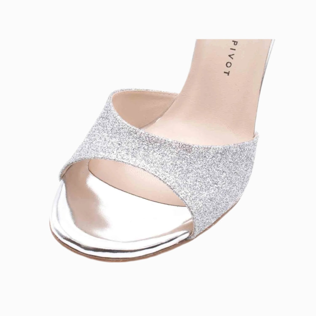 Daisy - Silver Glitter-Madame Pivot- Axis Tango - Best Tango Shoes