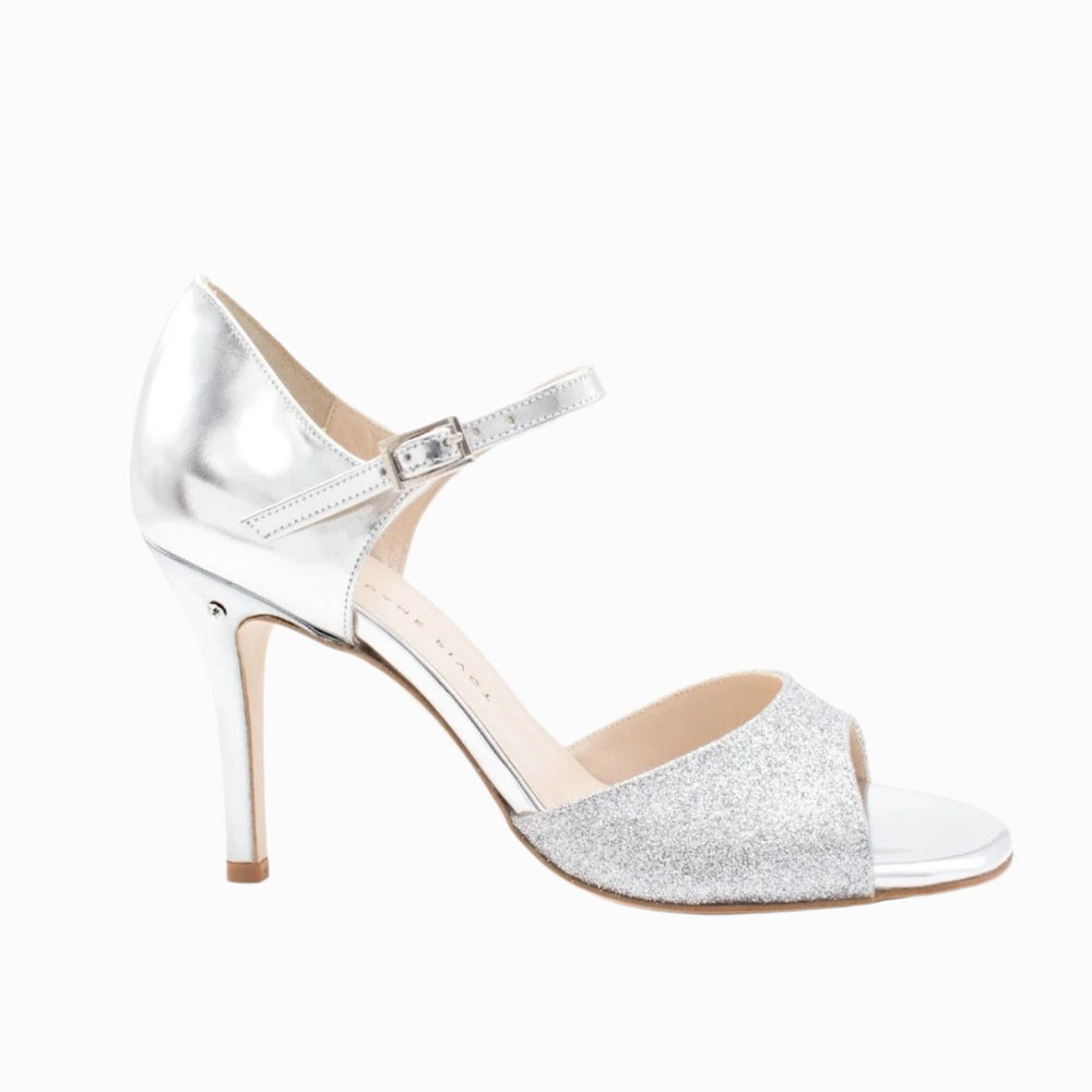 Daisy - Silver Glitter-Madame Pivot- Axis Tango - Best Tango Shoes