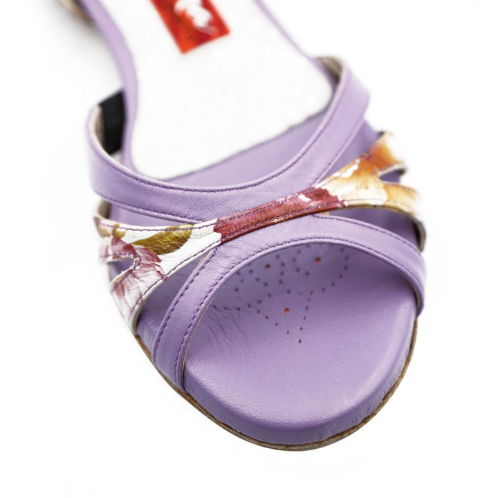 D32 - Violet Flowers-Tangolera- Axis Tango - Best Tango Shoes