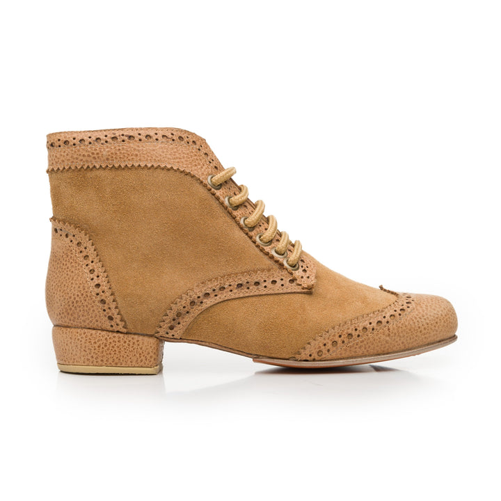 Beige Booties-Fulana- Axis Tango - Best Tango Shoes