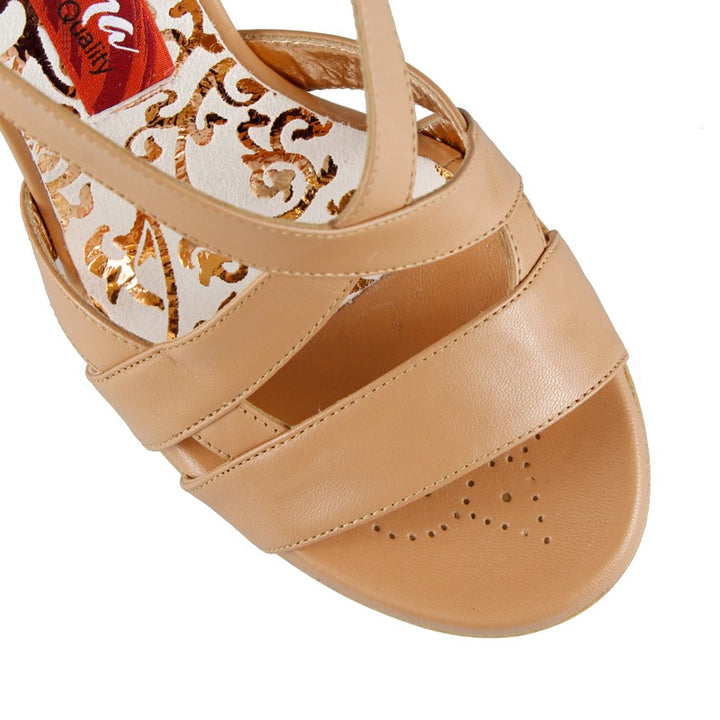 Latina - Nude Napa Leather (9cm) | Axis Tango - Best Tango Shoes
