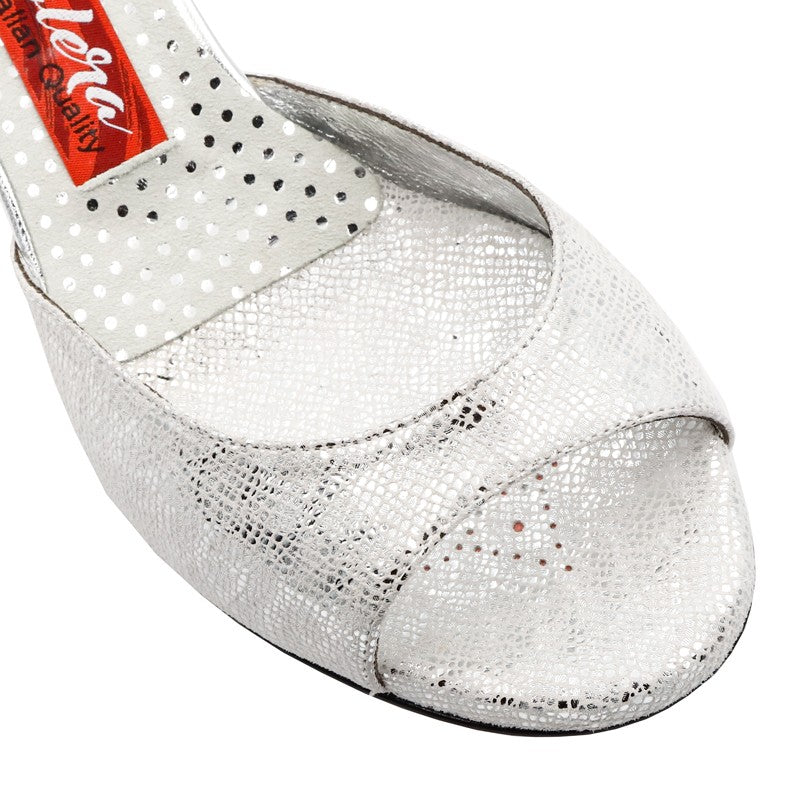 Siena - Silver Lace-Tangolera- Axis Tango - Best Tango Shoes