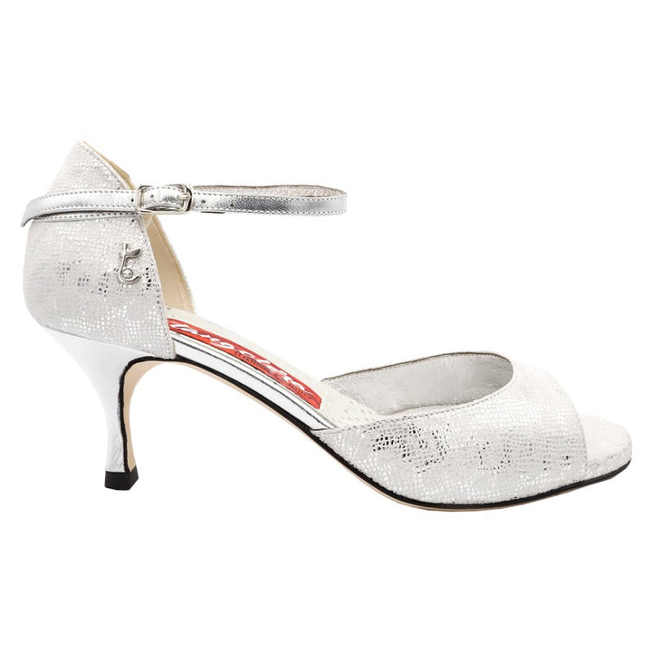 Siena - Silver Lace-Tangolera- Axis Tango - Best Tango Shoes