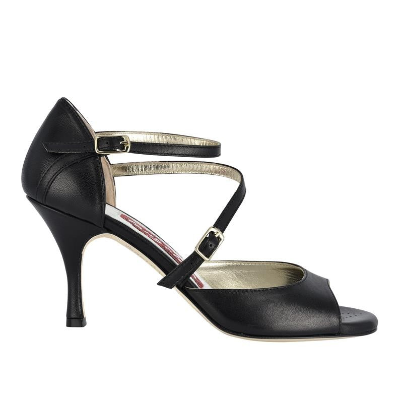 Siena B - Black Napa Leather 60, 70, 90-Tangolera- Axis Tango - Best Tango Shoes
