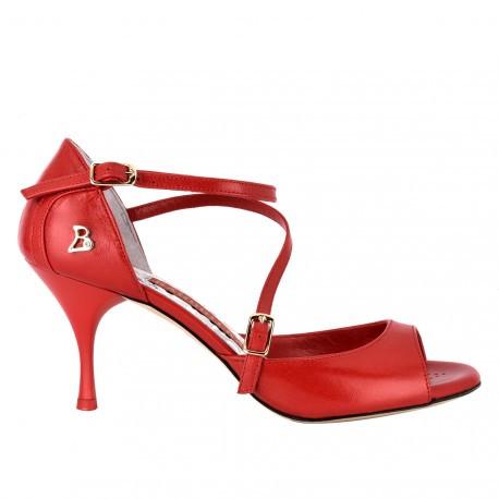 Siena B - Red Napa Leather 70, 90-Tangolera- Axis Tango - Best Tango Shoes