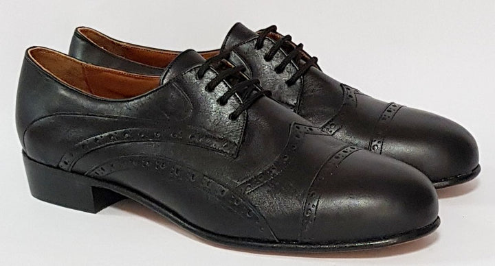 Tanturi - Black Leather-Paso de Fuego- Axis Tango - Best Tango Shoes