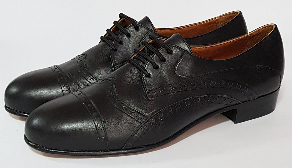 Tanturi - Black Leather-Paso de Fuego- Axis Tango - Best Tango Shoes