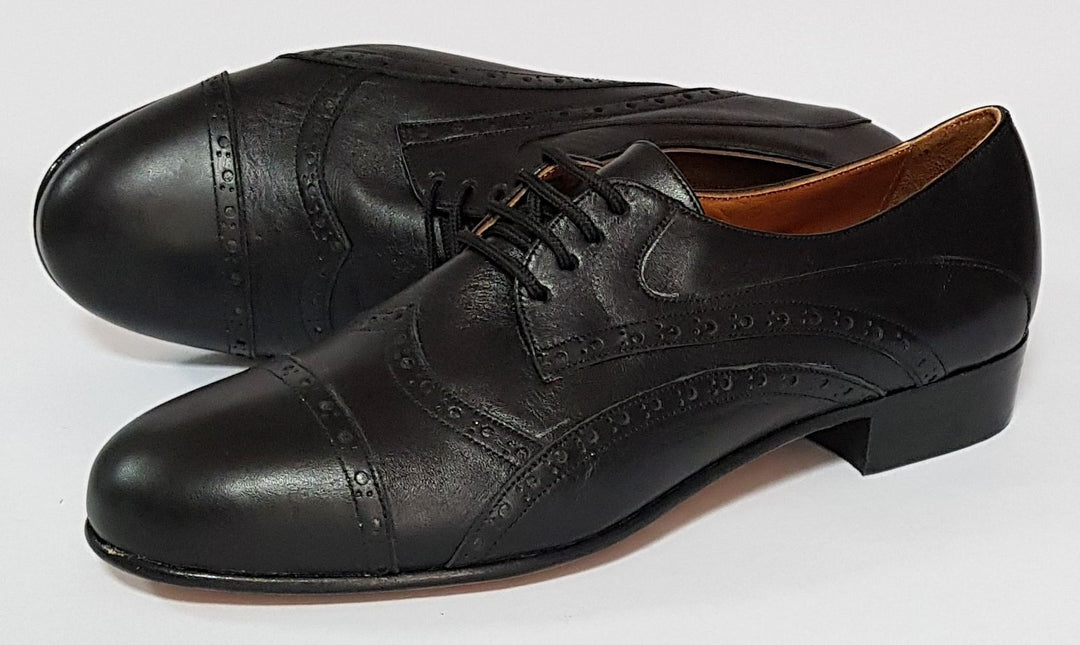 Tanturi - Black Leather-Paso de Fuego- Axis Tango - Best Tango Shoes