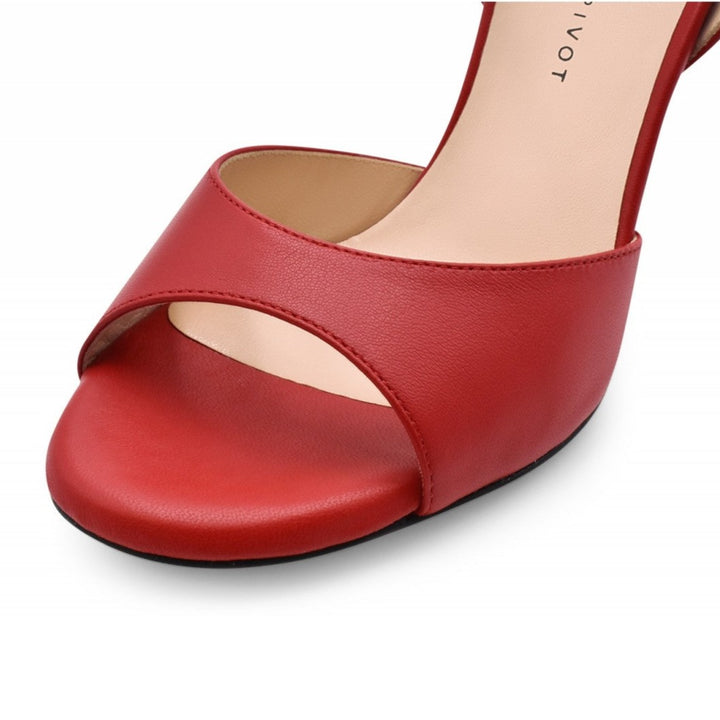 Cherie - Red-Madame Pivot- Axis Tango - Best Tango Shoes