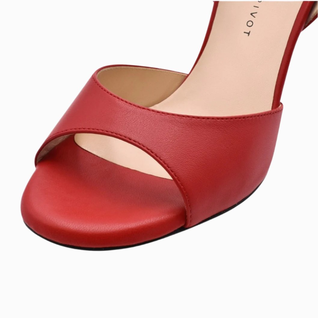 Cherie - Red-Madame Pivot- Axis Tango - Best Tango Shoes