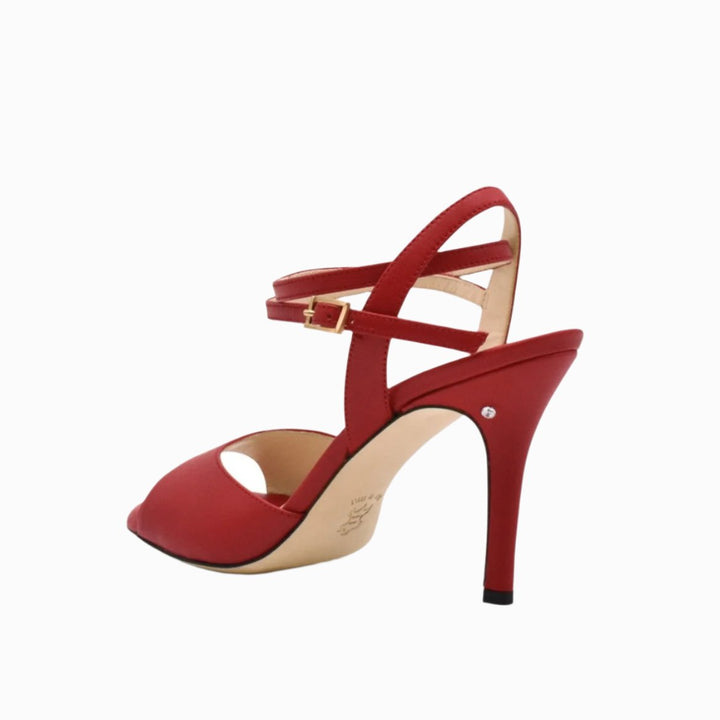 Cherie - Red-Madame Pivot- Axis Tango - Best Tango Shoes