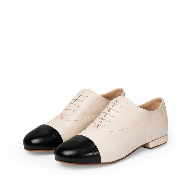 Francine - Cream & Black-Madame Pivot- Axis Tango - Best Tango Shoes