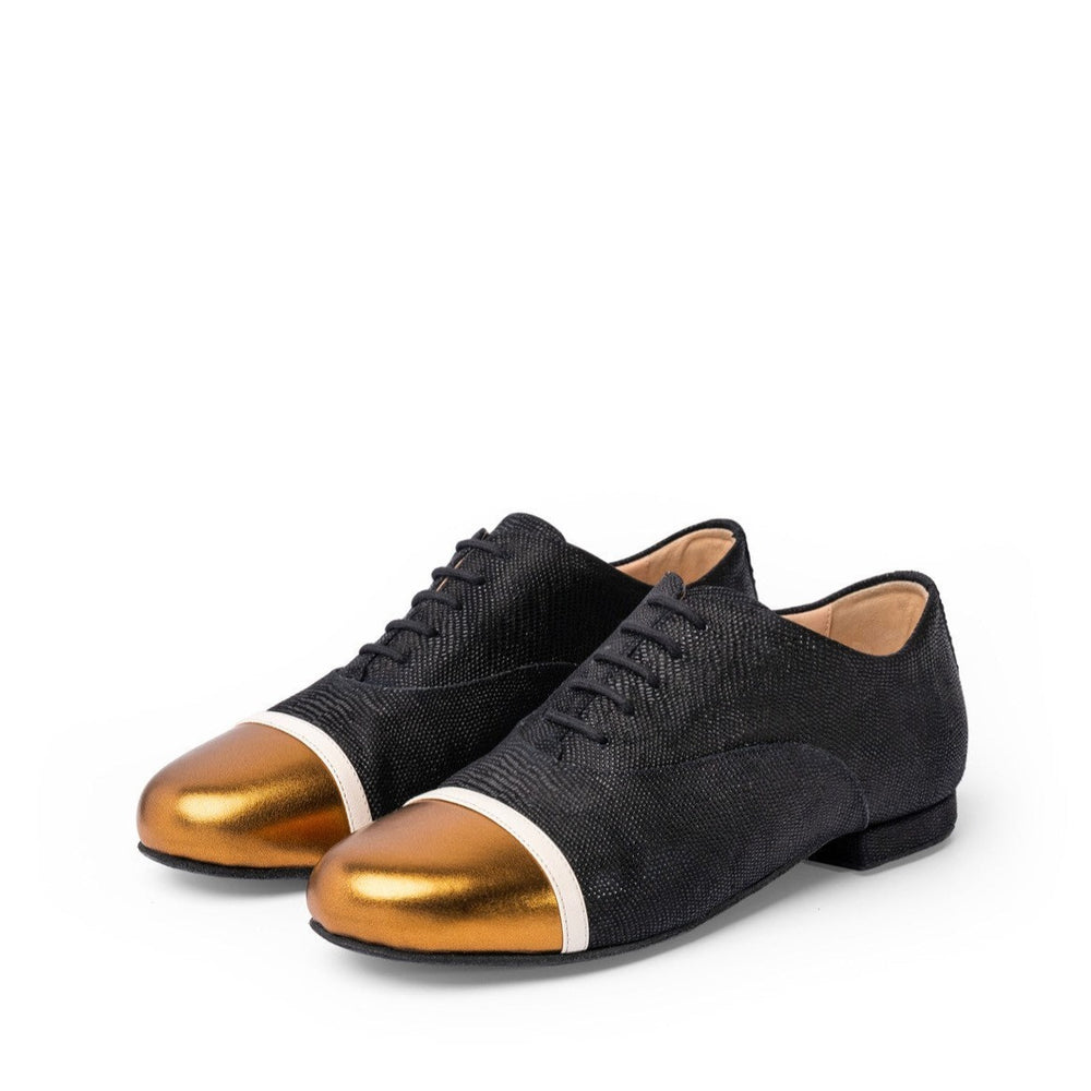 Francine / Black & Bronze-Madame Pivot- Axis Tango - Best Tango Shoes