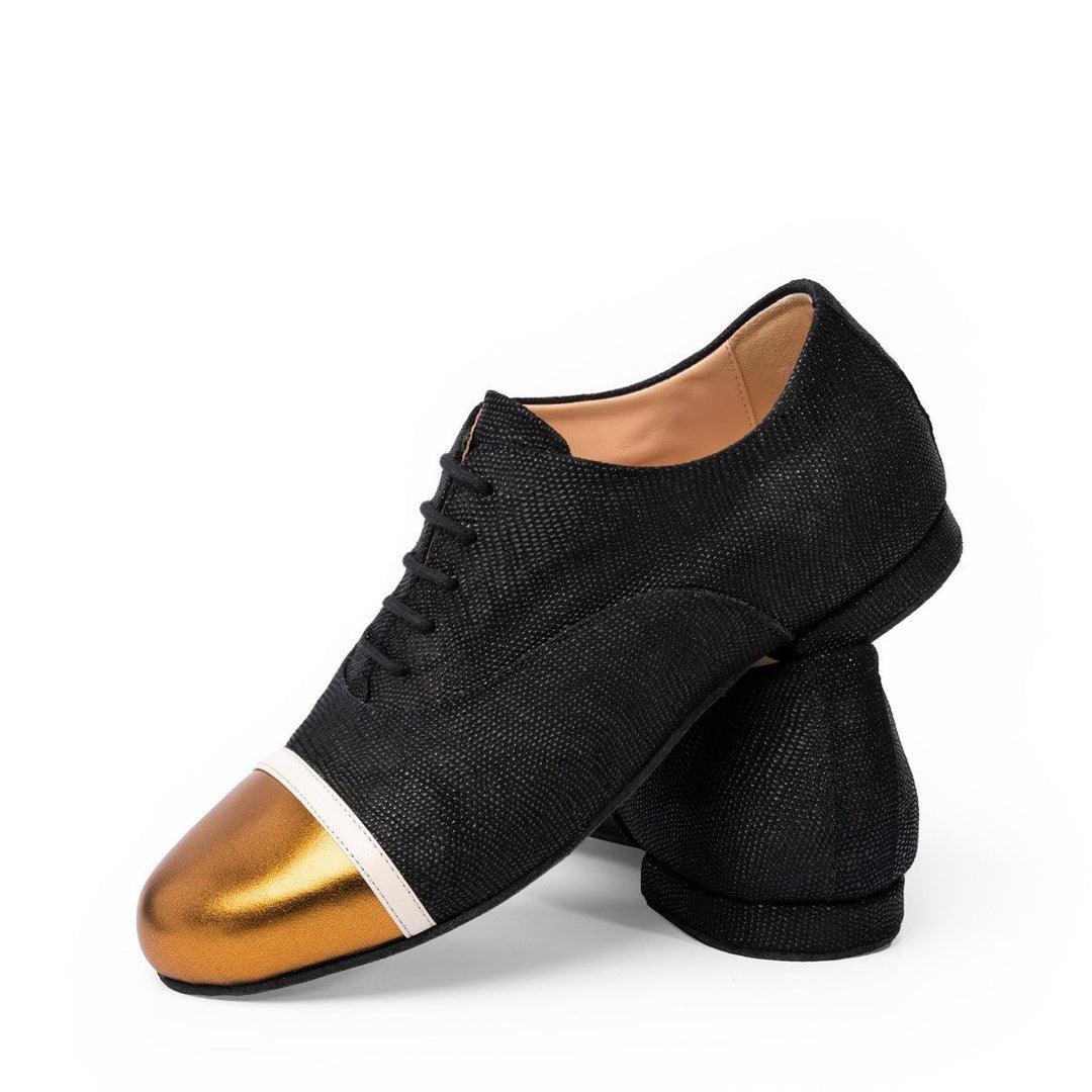 Francine / Black & Bronze-Madame Pivot- Axis Tango - Best Tango Shoes