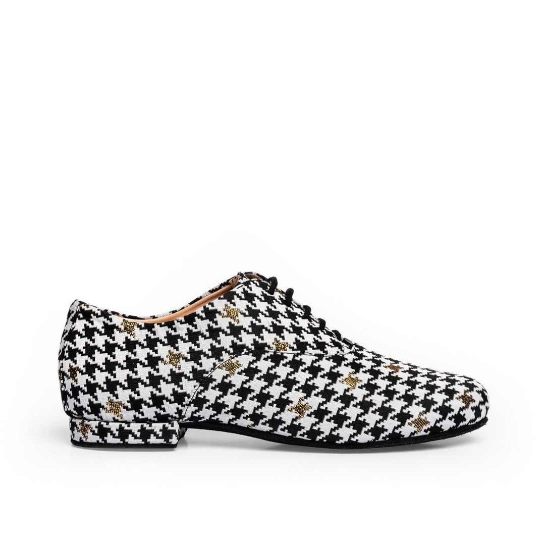 Francine - Black & White Houndstooth-Madame Pivot- Axis Tango - Best Tango Shoes