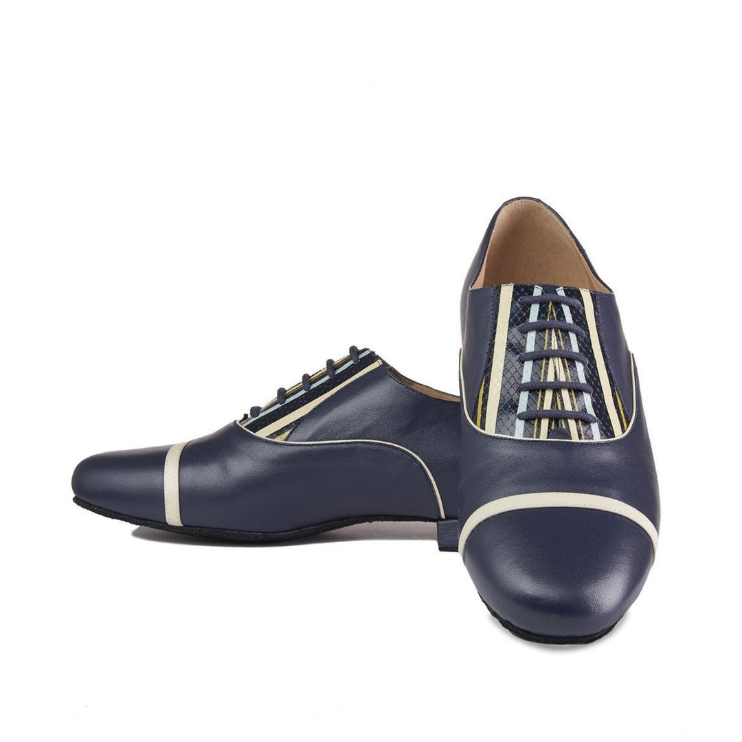 Gatsby - Blue-Monsieur Pivot- Axis Tango - Best Tango Shoes