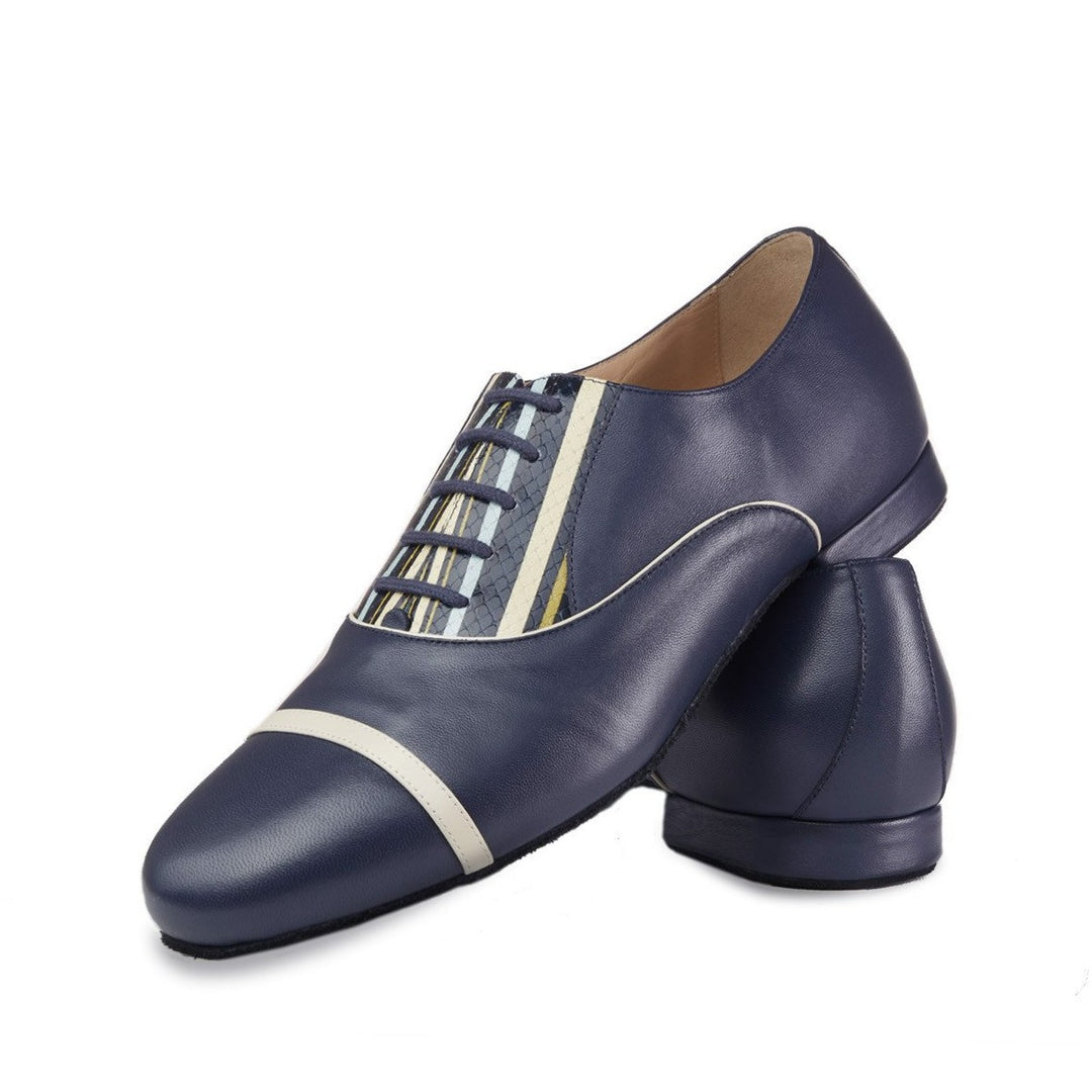 Gatsby - Blue-Monsieur Pivot- Axis Tango - Best Tango Shoes
