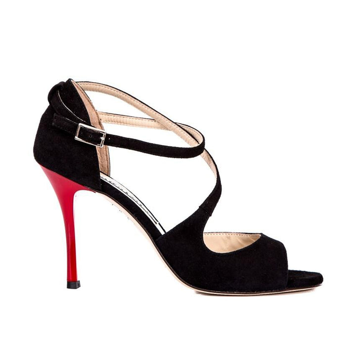 Venus - Black & Red-Alagalomi- Axis Tango - Best Tango Shoes