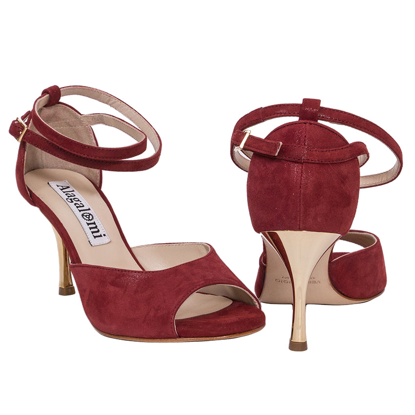 Lily - Glossy Bordeaux-Alagalomi- Axis Tango - Best Tango Shoes