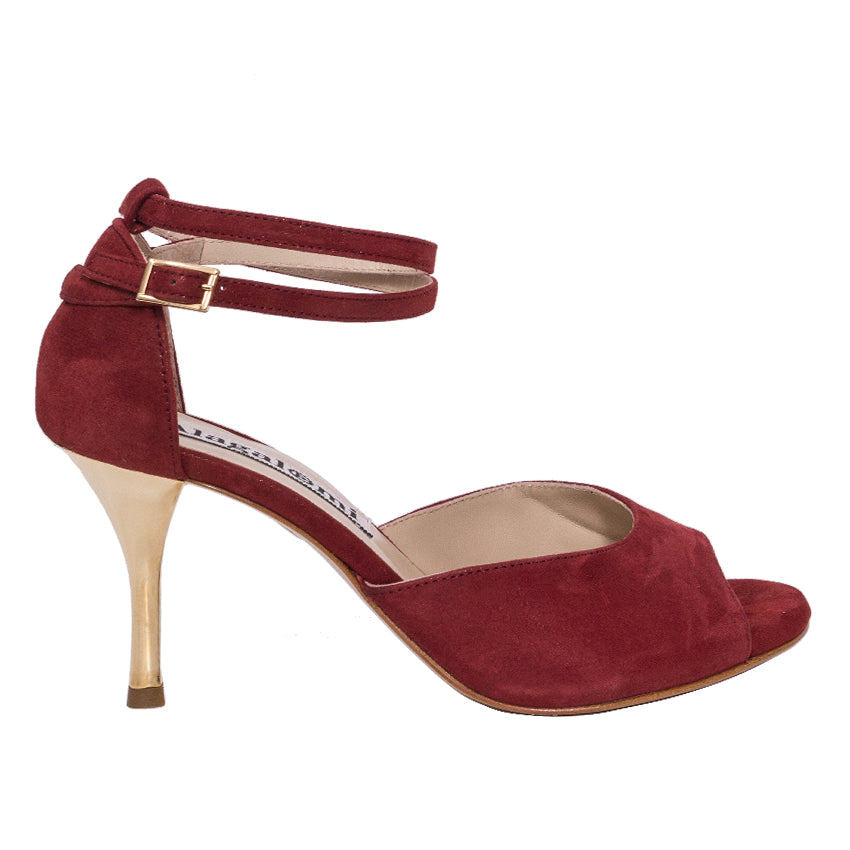 Lily - Glossy Bordeaux-Alagalomi- Axis Tango - Best Tango Shoes